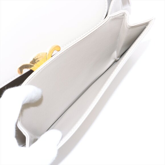 Celine Beige Shoulder Bag with Gold Detail - Picture 8 of 12